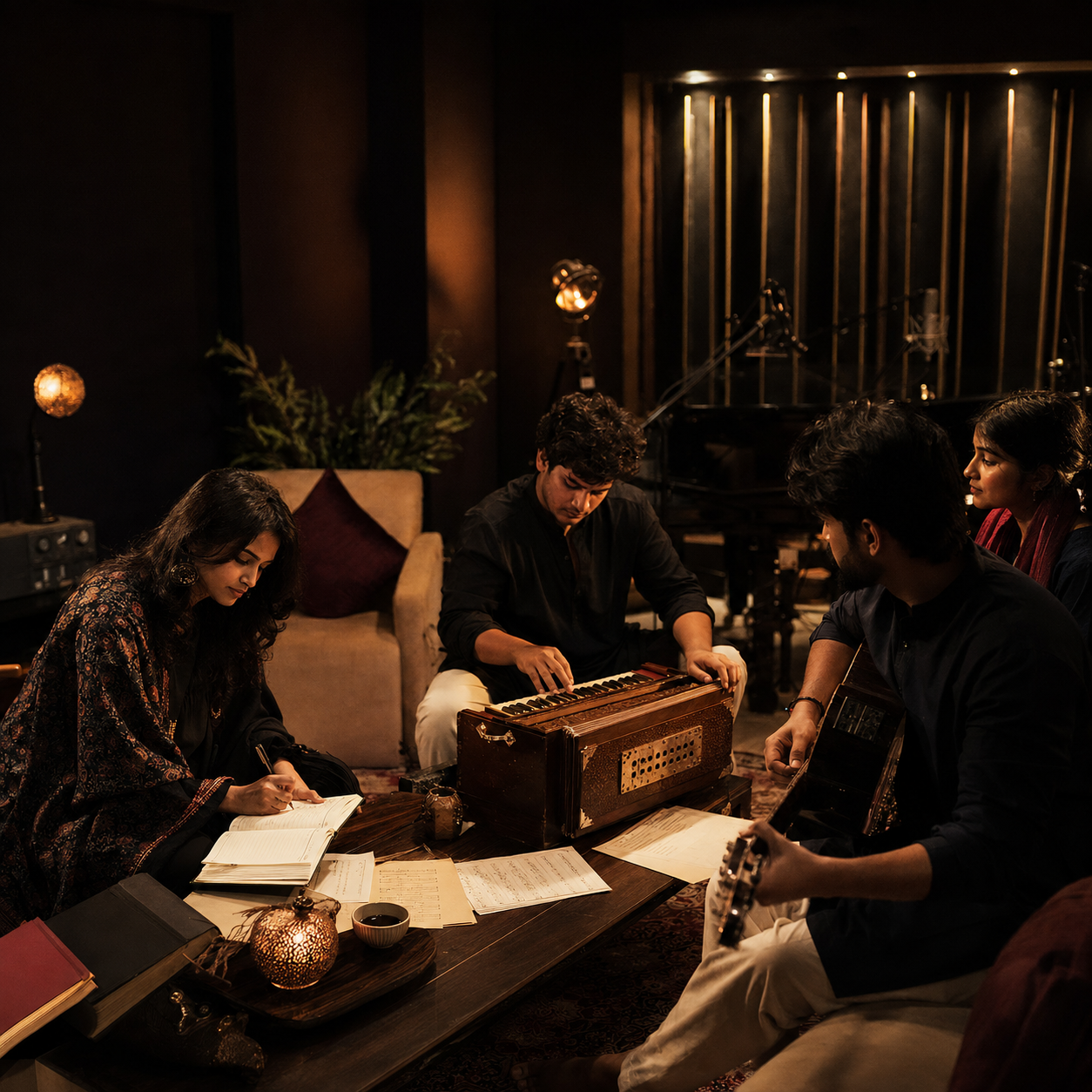 South Asian songwriters and lyricists developing original material